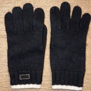 Coach Wool Angora Cashmere Blend Knit Gloves.